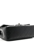 Lambskin Quilted Mini Rectangular Flap Black