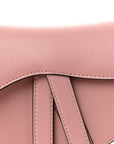 Smooth Calfskin Mini Saddle Bag Antique Pink
