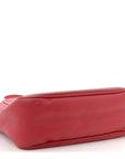 Pebbled Calfskin Small Soho Disco Bag Vibrant Red
