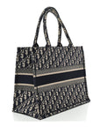 Oblique Medium Book Tote Blue Multicolor