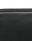 Textured Dollar Calfskin Medium Ophidia Shoulder Tote Bag Black