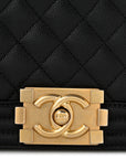 Caviar Quilted New Medium Boy Flap Black
