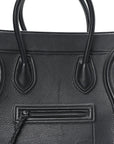 Supple Calfskin Medium Phantom Luggage Black