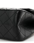 Aged Calfskin Quilted 2.55 Reissue 225 Flap Black