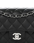 Caviar Quilted Small Double Flap Black