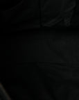 Calfskin Crocodile Embossed Giant 12 Gold Hardware City Black