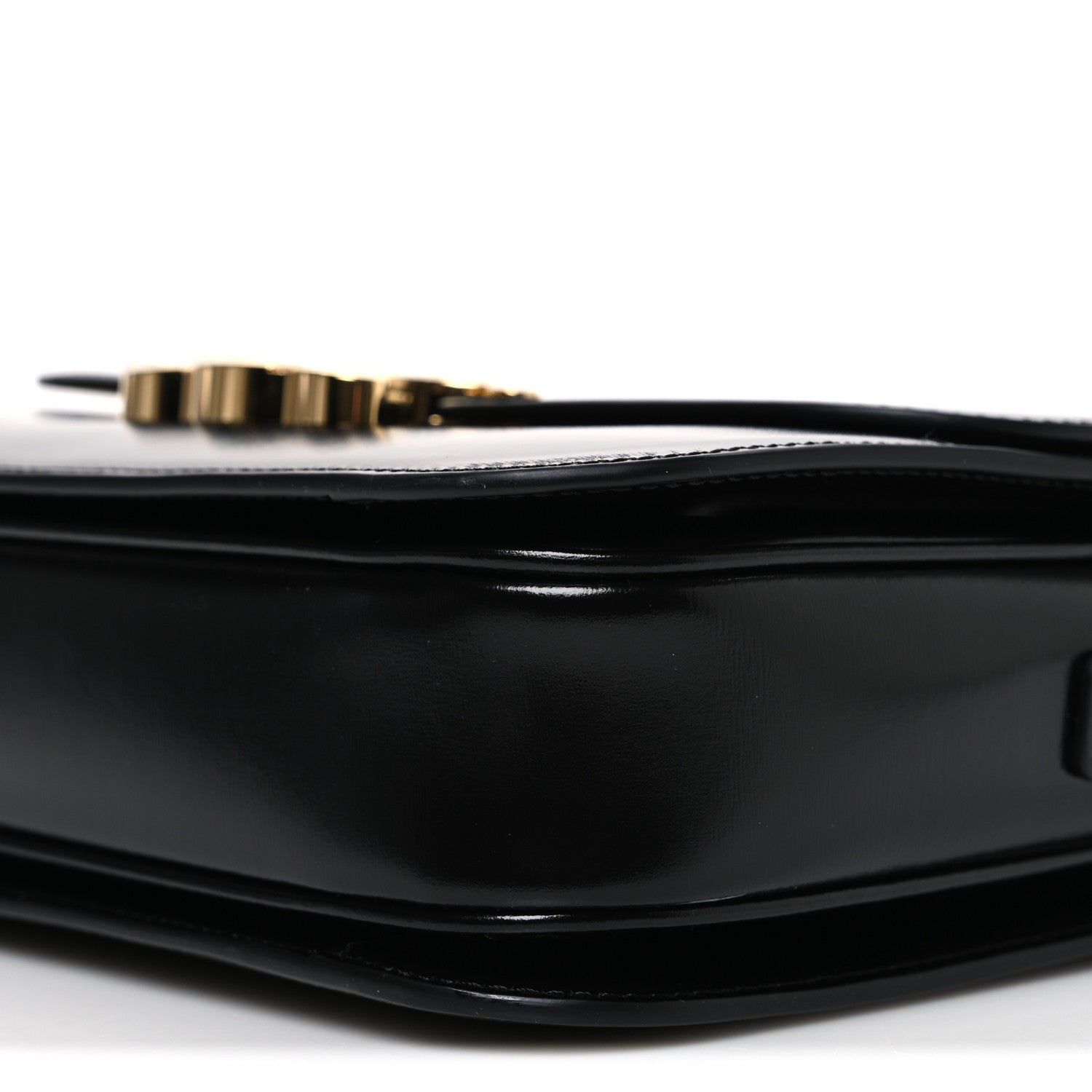 Shiny Calfskin Medium Triomphe Black
