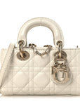 Lambskin Cannage Micro Lady D-Joy Latte