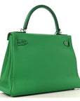Togo Shiny Niloticus Crocodile Kelly Retourne Touch 28 Bambou