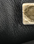 Lambskin Quilted Mini Rectangular Flap Black