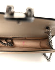 GG Supreme Monogram Textured Dollar Calfskin Super Mini Dionysus Shoulder Bag Beige Mystic White Oatmeal