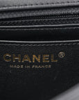 Lambskin Quilted Mini Rectangular Flap Black