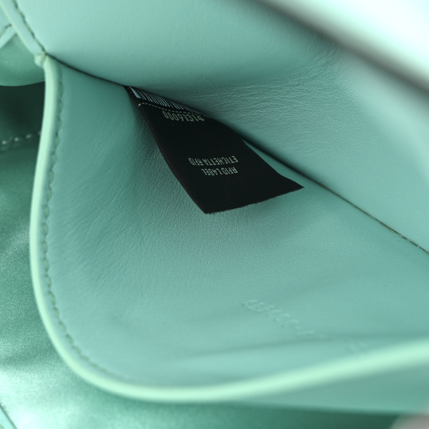 X TIFFANY Nappa Silver Baguette Blue Tiffany Silver