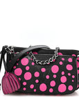 LV X YK Empreinte Multi Pochette Accessories Black Fuchsia