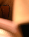 Triomphe Canvas Calfskin Small Boston Bag Tan