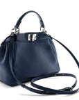 Nappa Mini Peekaboo Iconic Satchel Dark Blue