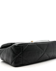 Lambskin Quilted Medium CHNL 19 Flap Black