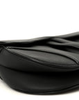 Ultra Matte Calfskin Mini Saddle Bag Black