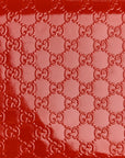 Patent MicroGCCIssima Small Broadway Clutch Red