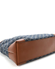 New Denim GG Monogram Medium Ophidia Shopping Tote Blue Tea Cuir