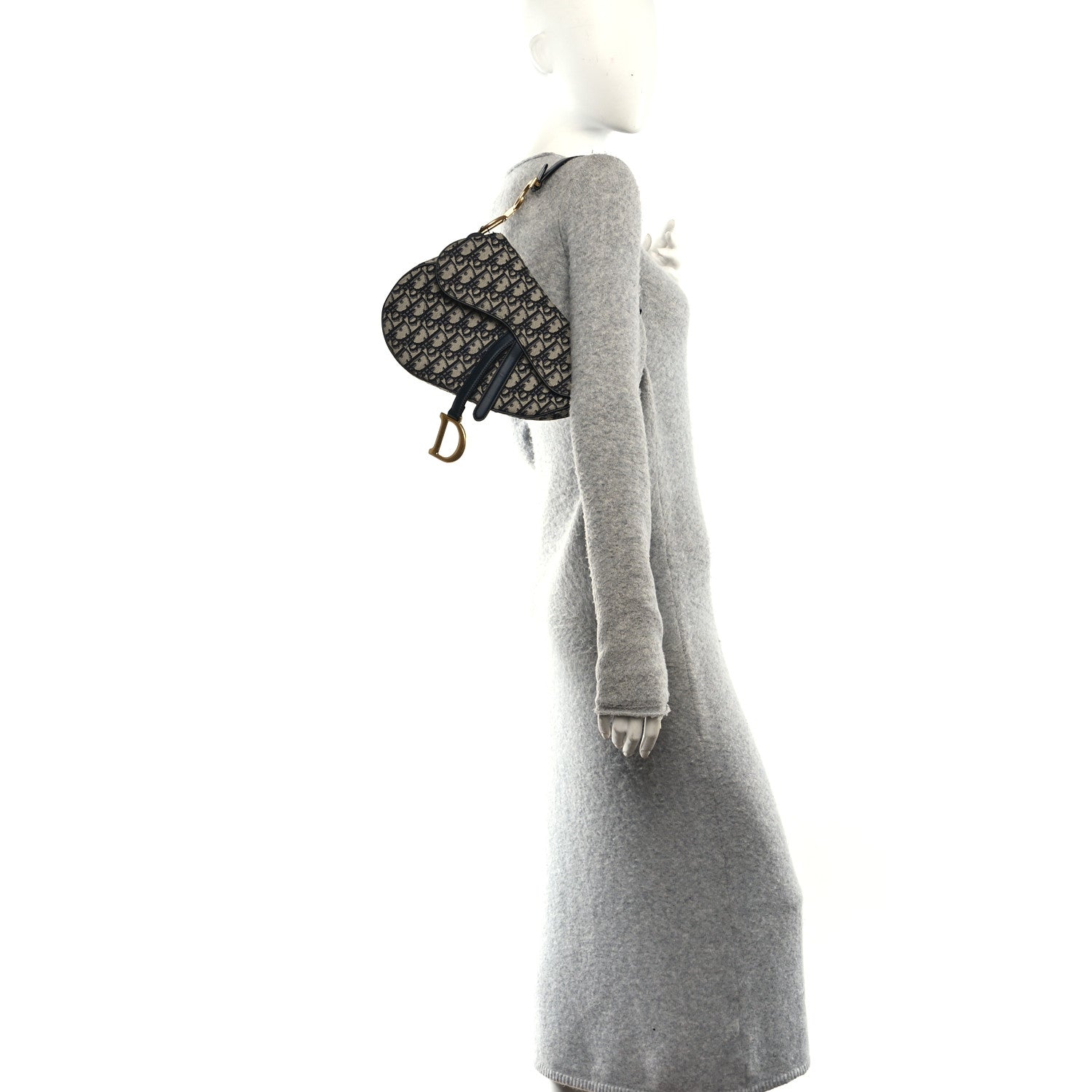 Oblique Saddle Bag Blue