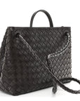 Nappa Intrecciato Medium Andiamo Shoulder Bag Fondant