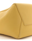 Soft Grained Calfskin Small Sangle Bucket Bag Ocre