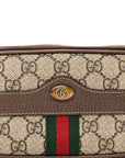 GG Supreme Monogram Ophidia Belted iPhone Case 85 34 Dark Brown