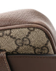 GG Supreme Monogram Ophidia Belted iPhone Case 85 34 Dark Brown