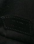 Calfskin Crocodile Embossed Uptown Monogram Clutch Rouge Legion