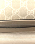 GG Supreme Monogram Textured Dollar Calfskin Web Mini Ophidia Envelope Shoulder Bag Beige Mystic White Oatmeal