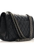 Aged Calfskin Quilted 2.55 Reissue 225 Flap Black