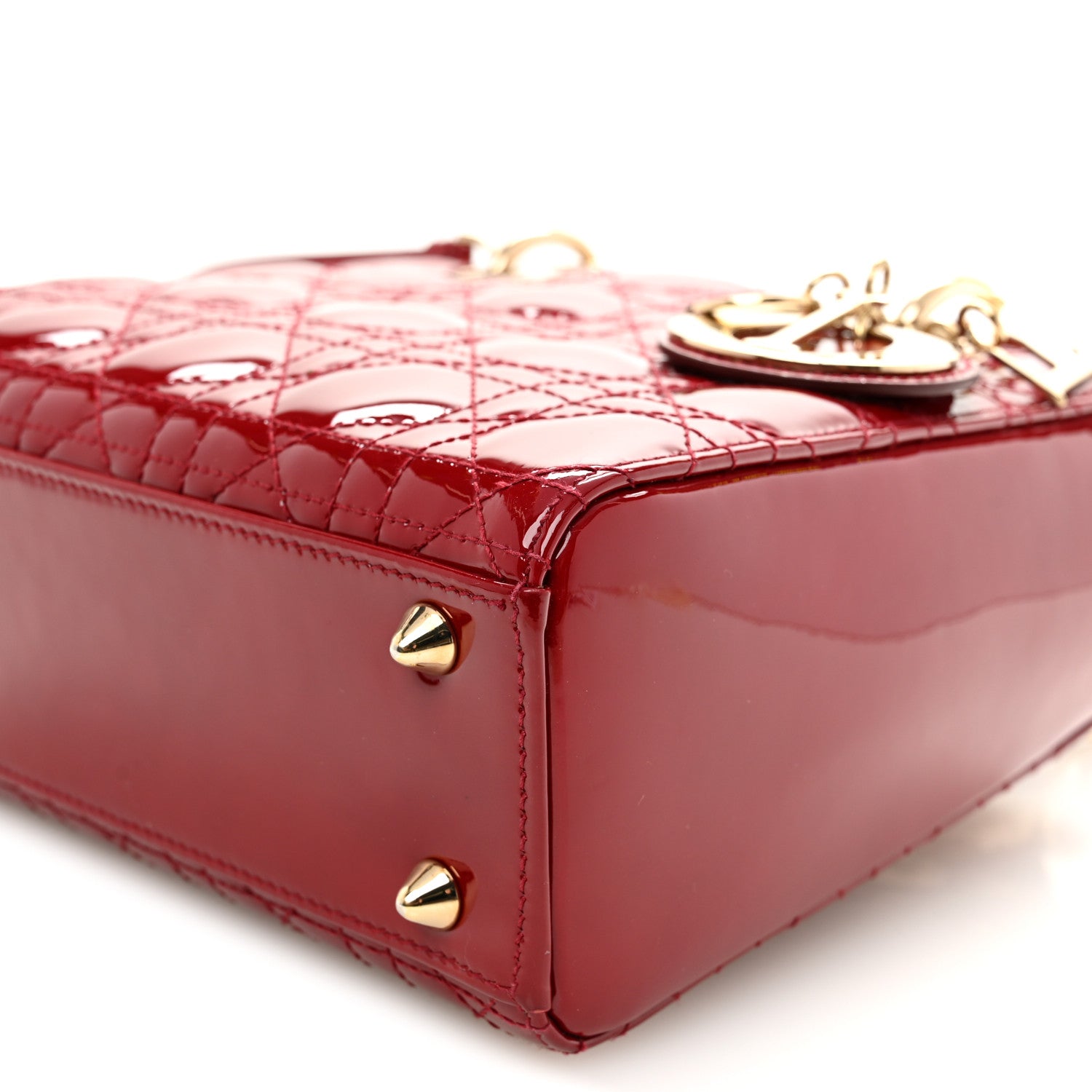 Patent Cannage Small Lady D1OR Cherry Red