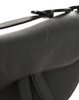 Ultra Matte Calfskin Saddle Bag Black