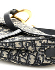 Oblique Saddle Bag Blue