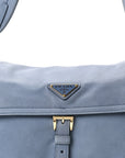 Nappa Medium Explore Shoulder Bag Aviation Blue