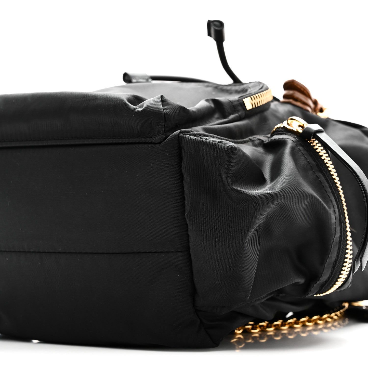Nylon Medium Rucksack Backpack Black