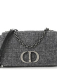 Tweed Macrocannage Medium Caro Bag Black
