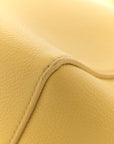 Soft Grained Calfskin Small Sangle Bucket Bag Ocre