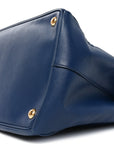 Saffiano Large Galleria Double Zip Tote Bluette
