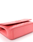 Caviar Quilted Small CC Filigree Flap Pink