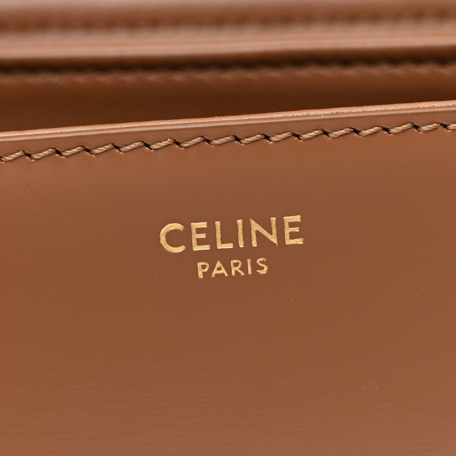 Shiny Calfskin Medium Triomphe Bronze