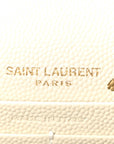 Grain De Poudre Matelasse Chevron Monogram Envelope Chain Wallet Crema Soft