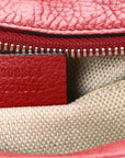 Pebbled Calfskin Small Soho Disco Bag Tabasco Red
