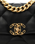 Lambskin Quilted Medium CHNL 19 Flap Black