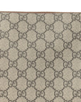 GG Supreme Monogram Emblem Medium Shoulder Bag Beige Ebony Sundial