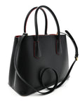 Saffiano Cuir Small Double Bag Black Fuoco