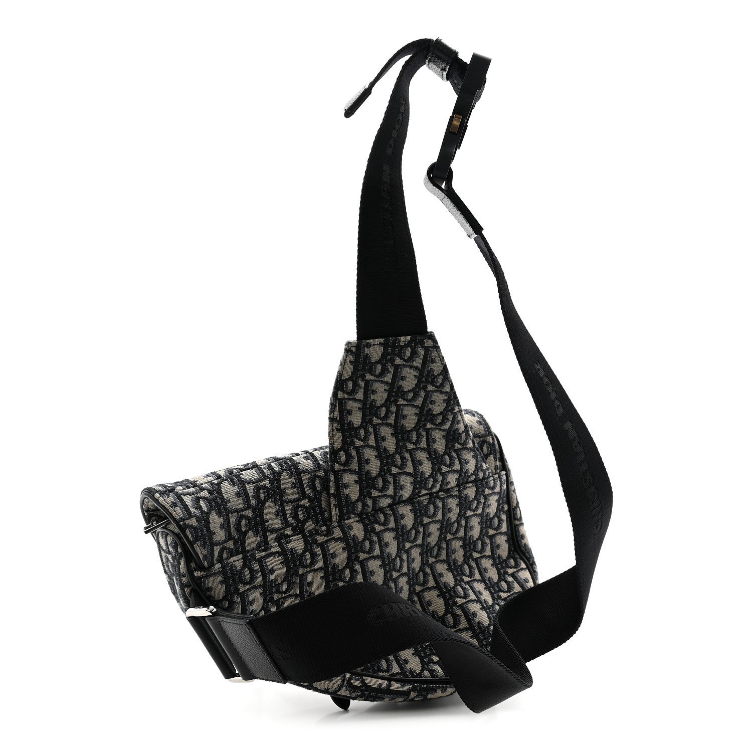 Oblique Mens Saddle Bag Blue