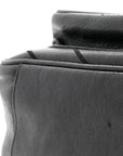 Calfskin Matelasse Monogram Microstud Medium Niki Chain Satchel Black