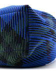 Canvas Knitted Check Mini Peg Duffle Bag Knight